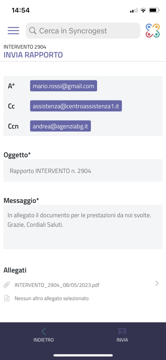 IMG_3106 invio mail con rapportino