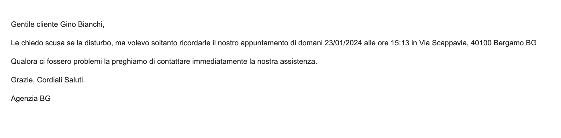 Screenshot 2024-01-23 alle 16.16.45 esempio di promemoria ai clienti via mail